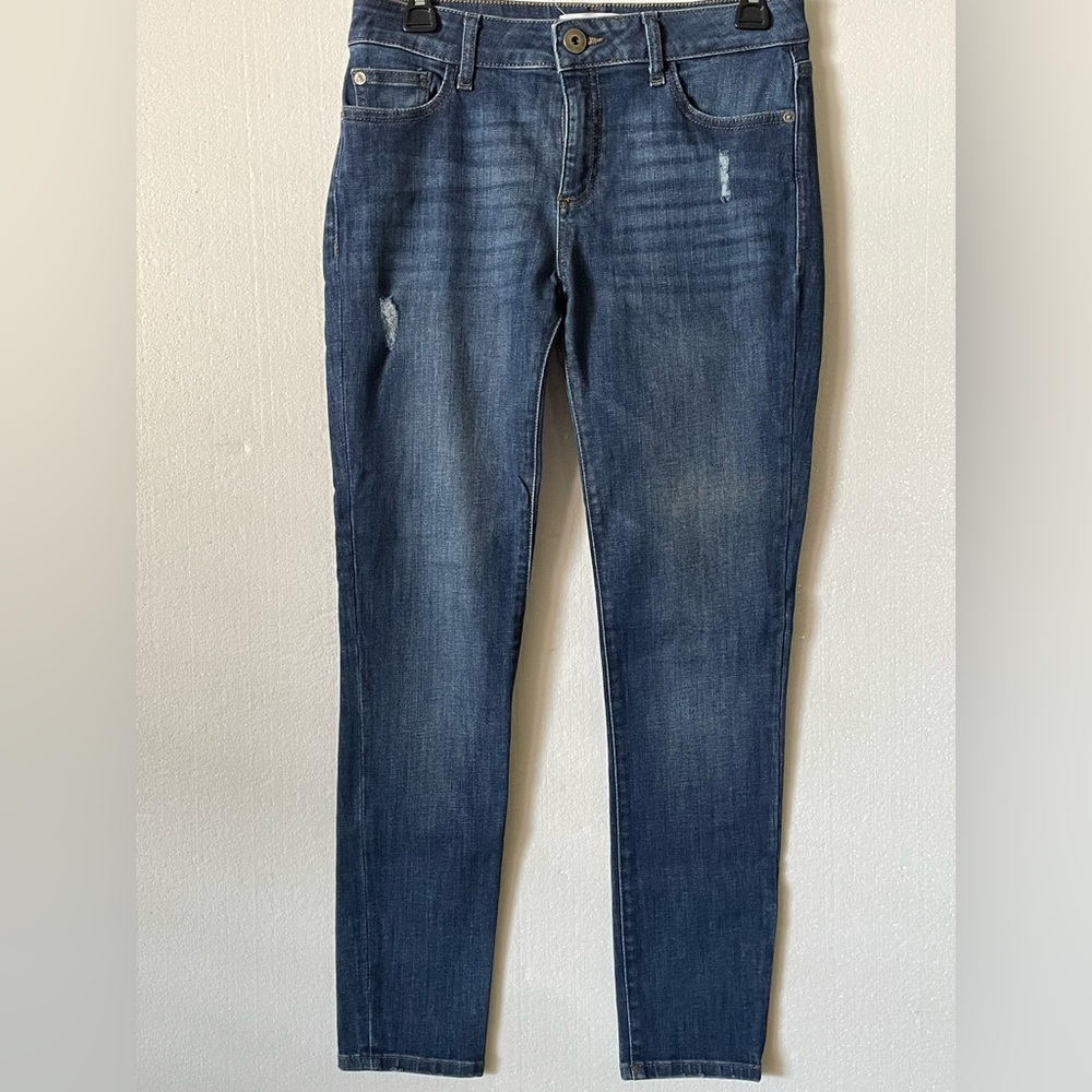 DL1961 Smart Denim Margaux Instasculpt Skinny Distressed Size: 28